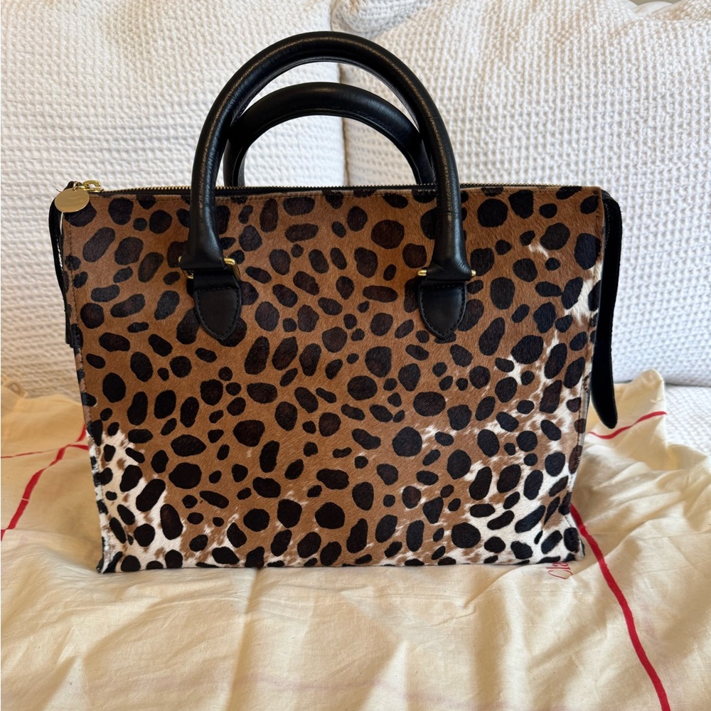 Clare V Calf Hair Satchel Doctor Bag